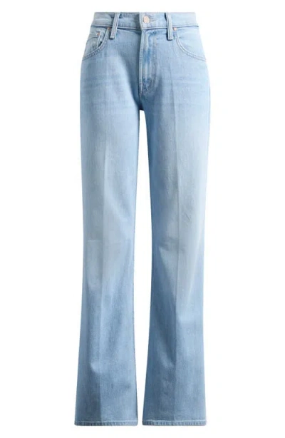 Mother Womens Shaken Not Stirred Ditcher Roller Zip Skimp Denim Jeans In Blue