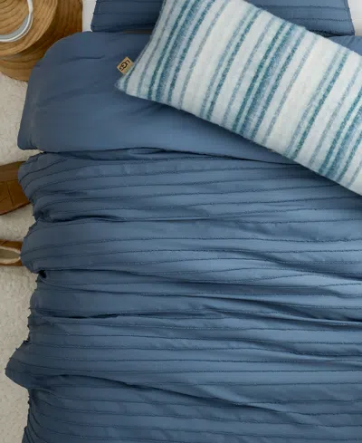 Ugg Devon Textured 3-pc. Comforter Set, King In Blue