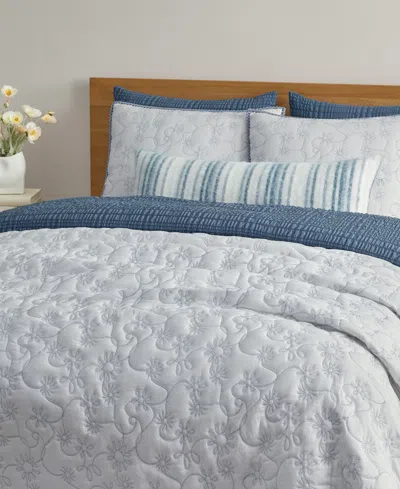 Ugg Botanical Pattern 3-pc. Quilt Set, Full/queen