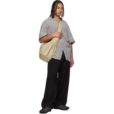 Master-piece Beige Ark Solid L Shoulder Bag In Neutral