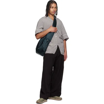 Master-piece Navy Ark Solid L Shoulder Bag In Blue