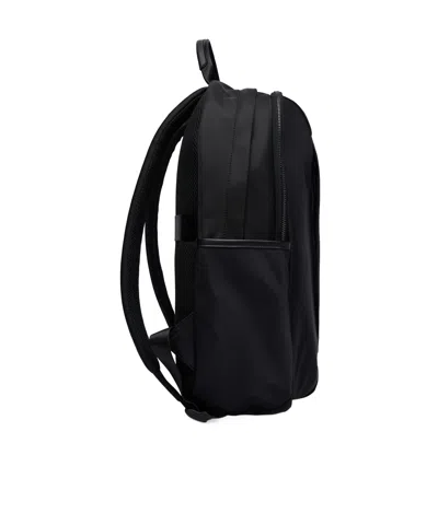 Armani Exchange Zippered Backpack In Black