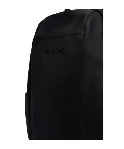 Armani Exchange Zippered Backpack In Black