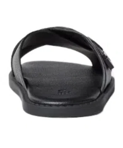 Fendi Squared Ff Slides In Black