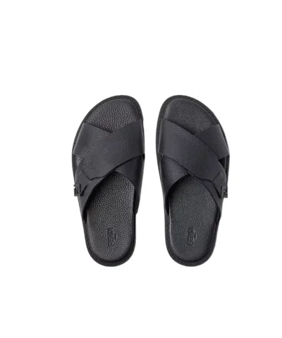 Fendi Squared Ff Slides In Black