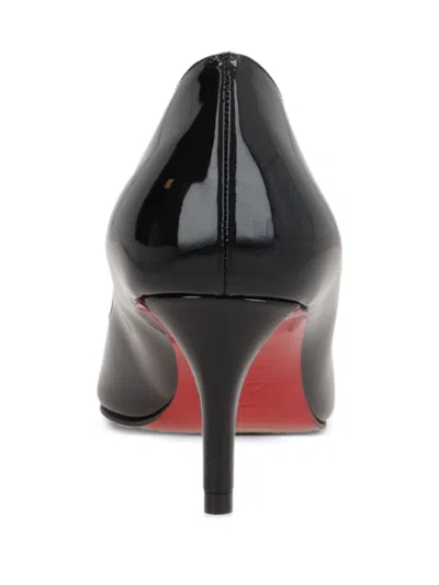 Christian Louboutin Glossy Pointed Toe High Heel Pumps In White