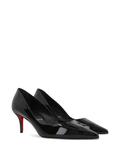 Christian Louboutin Glossy Pointed Toe High Heel Pumps In White