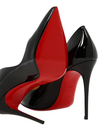 Christian Louboutin Hot Chick 100mm Patent Red Sole High-heel Pumps In Black