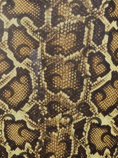Marine Serre Python-print Asymmetrical Dress In Multi