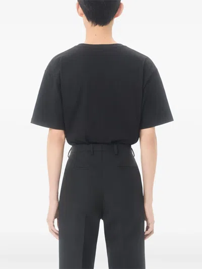 Valentino T-shirt Jersey In Black