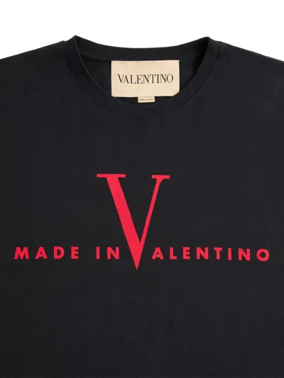 Valentino T-shirt Jersey In Black