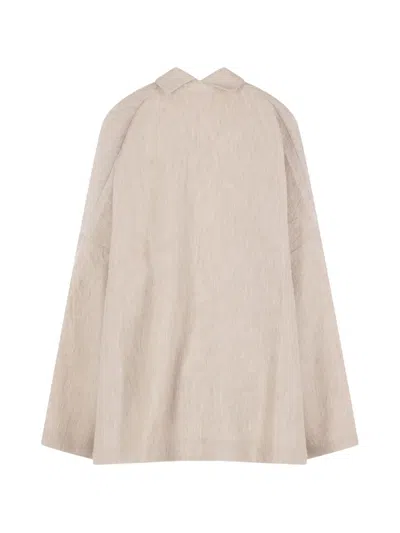 Daniela Gregis Patch-pocket Linen Jacket In Neutral