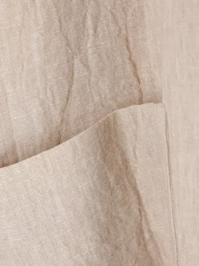Daniela Gregis Patch-pocket Linen Jacket In Neutral