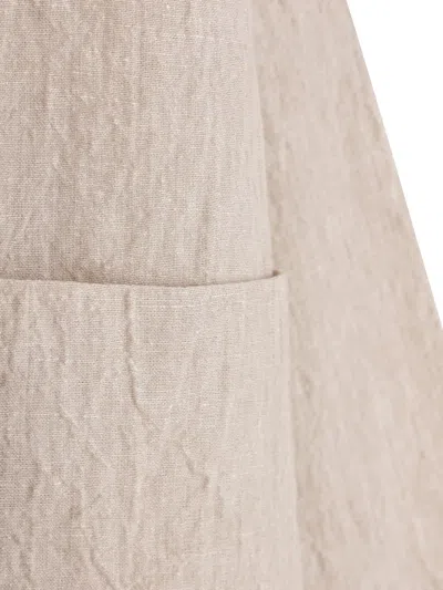 Daniela Gregis Patch-pocket Linen Jacket In Neutral