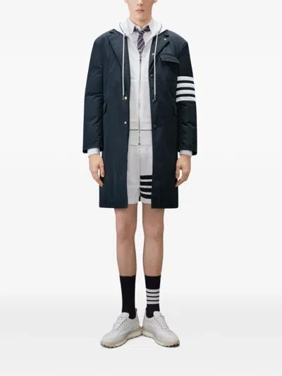 Thom Browne Loopback Stripe-detail Hoodie In Multi