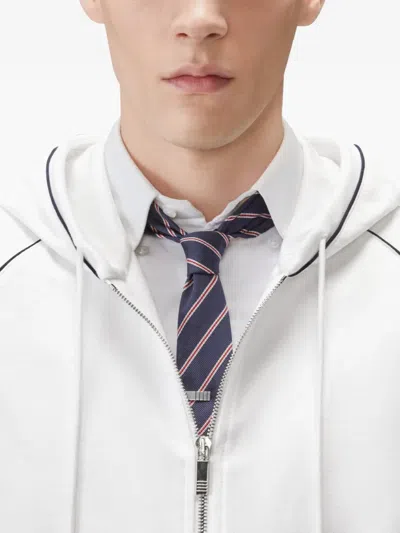 Thom Browne Loopback Stripe-detail Hoodie In Multi