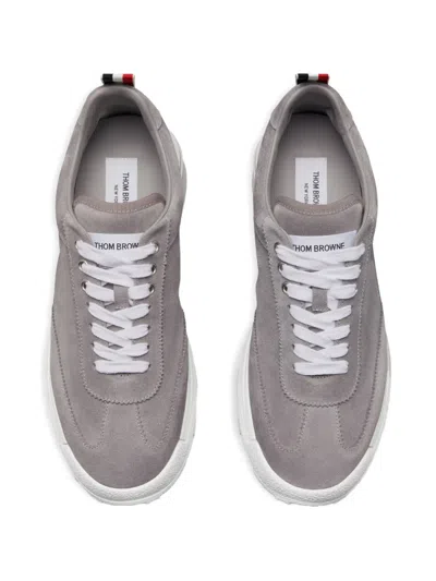Thom Browne Tech Runner Sneakers In Gray