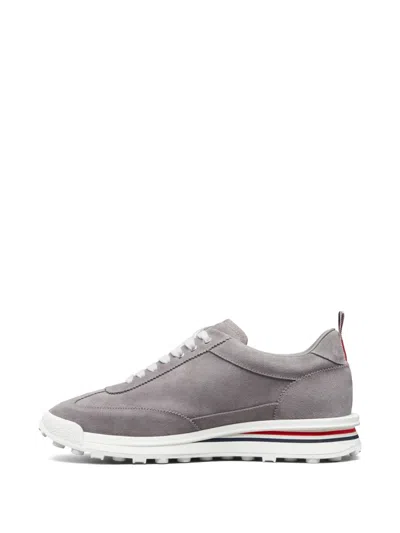 Thom Browne Tech Runner Sneakers In Gray