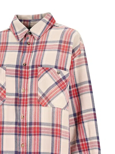 Destin Check-pattern Button-up Shirt In Neutral