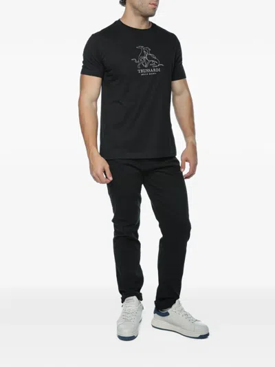 Trussardi Logo T-shirt In Multi