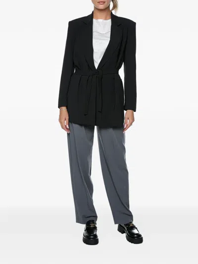 Armani Exchange Belted Blazer In Pattern
