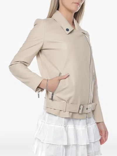 Armani Exchange Belted Jacket In Multi
