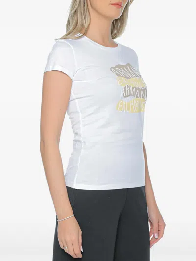 Armani Exchange Logo-print T-shirt In White
