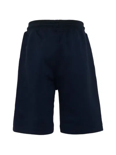 K-way Drawstring Logo-patch Shorts In Blue