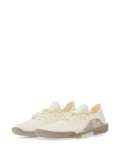 Grounds Logo-print Sneakers In Neutral