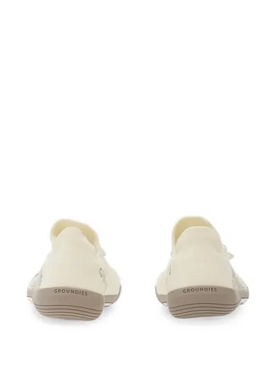 Grounds Logo-print Sneakers In Neutral