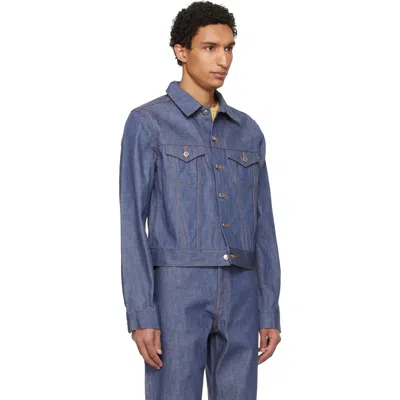 A.p.c. Blue Lenny Denim Jacket In Blue