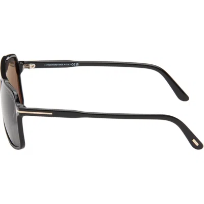 Tom Ford Ft1177 Oversized Square Frame Sunglasses In Brown