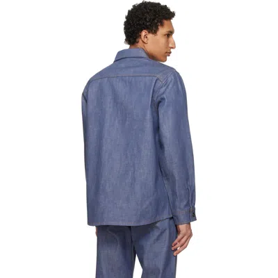 A.p.c. Blue Noah Denim Jacket In Multi