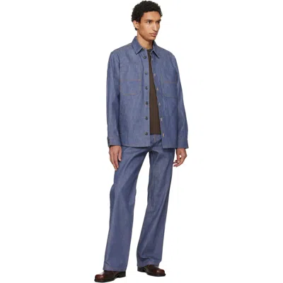 A.p.c. Blue Noah Denim Jacket In Multi