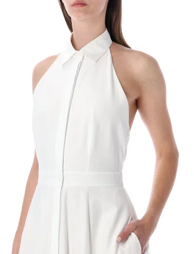 Ralph Lauren Halterneck Shirt Dress In White