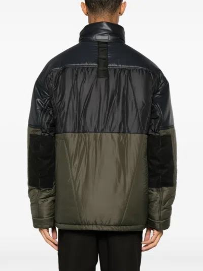 Junya Watanabe Nylon Short Down Jacket In Green