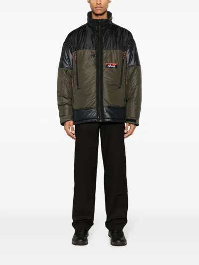 Junya Watanabe Nylon Short Down Jacket In Green