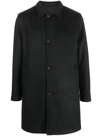 Kired Single-breasted Reversible Coat In Blue