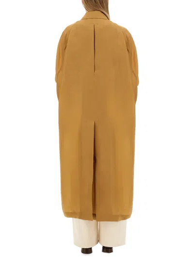 Max Mara Silk Sack Jacket In Gold
