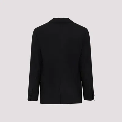 Etro Black Stretch Wool Blazer In Black