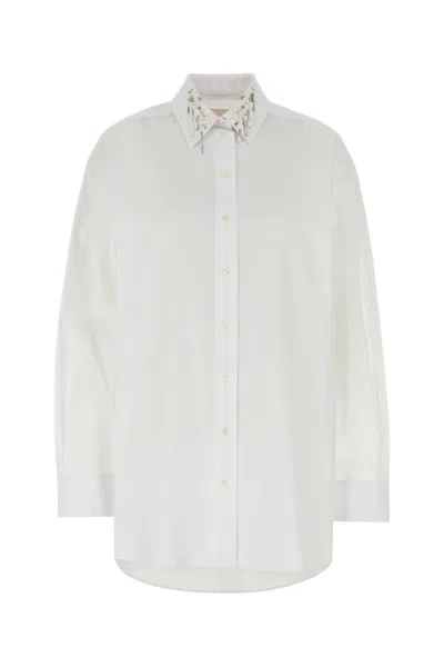 Givenchy White Poplin Oversize Shirt In White