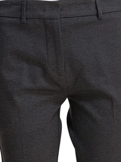 Semper Grey Elastane Trousers In Gray