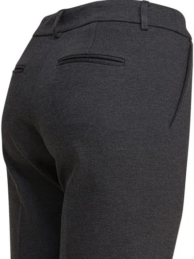 Semper Grey Elastane Trousers In Gray