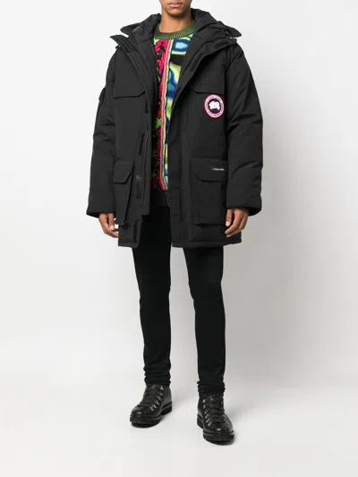 Canada Goose Black Polyester Blend Expedition Down Jacket In Black