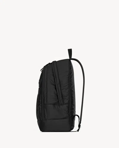 Saint Laurent Urban Style Backpack Featuring Multiple Elements In Black