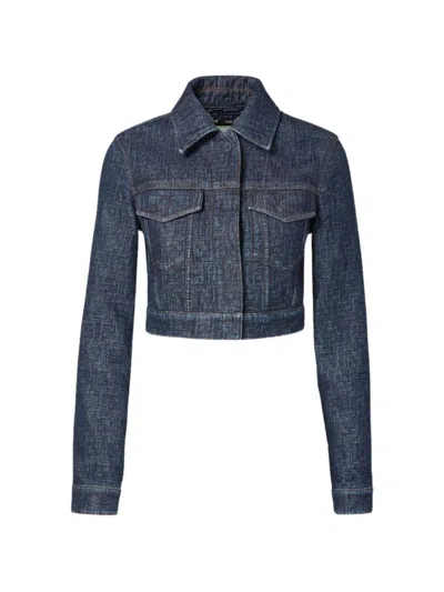 Fendi Brunello Cucinelli Striped Cotton T-shirt In Blue