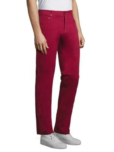 Shop Gta 1955 Straight Leg Cotton Jeans In Red