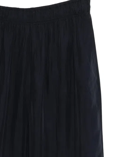 Prada Blue Silk Washed Silk In Black