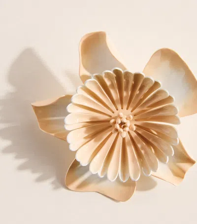 Chloé Pink Bloom Stud Earrings In Brown