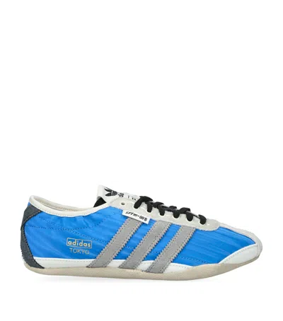 Adidas Originals Blue Song For The Mute Edition Tokyo Sneakers In Animal Print